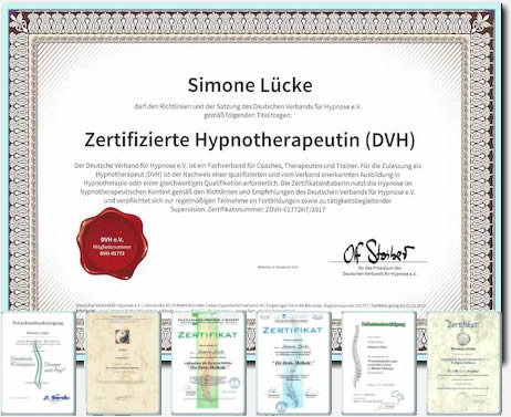 Zertifizierte Hypnotherapeutin